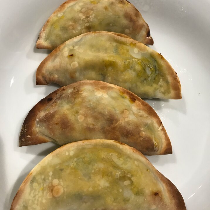 餃子の皮で かぼちゃのオーブン焼き